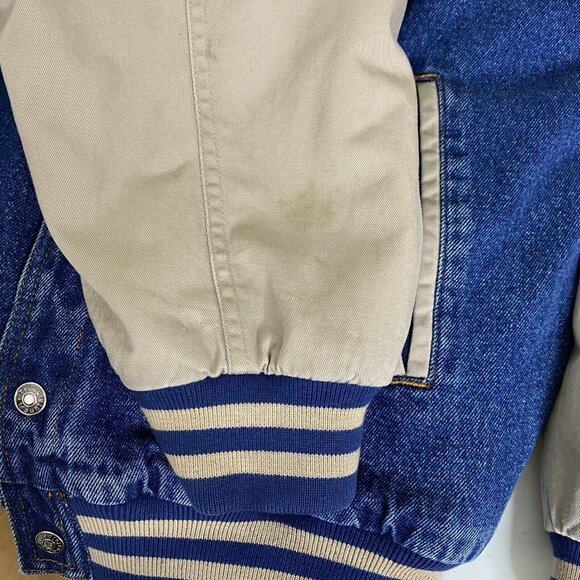 Vintage Quarter Horse Varsity Jacket Mens M Equine Western Country Denim - Picture 9 of 10